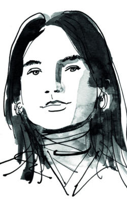 Tekening naar de gelijkenis van Daantje Hoogenboom